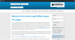 Desktop Screenshot of legalsoftball.com
