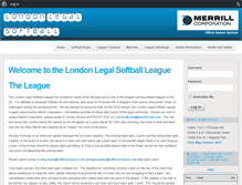 Tablet Screenshot of legalsoftball.com